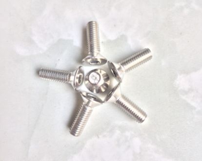 100 CON BULONG LỤC GIÁC ĐẦU BẰNG INOX 201 4x15