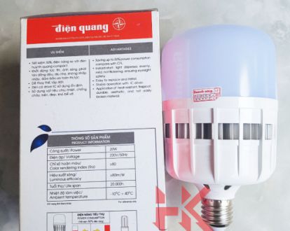 Đèn Led trụ 20W có tản nhiệt