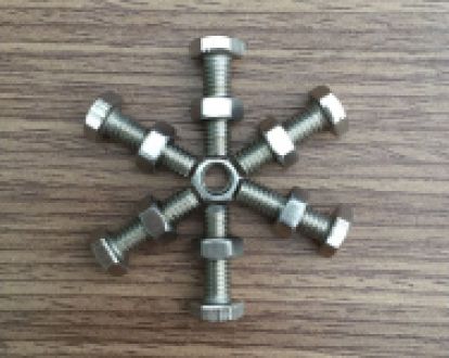 100 CON BULONG ĐAI ỐC INOX 201 5x15