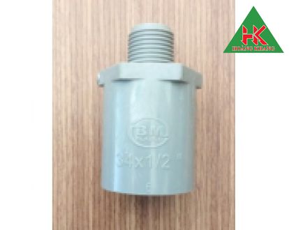 NỐI RÚT RĂNG NGOÀI 21/34 DÀY PVC BM