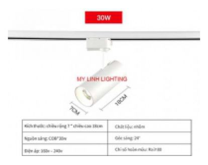 ĐÈN RỌI RAY CAO CẤP VỎ TRẮNG 30W MỸ LINH