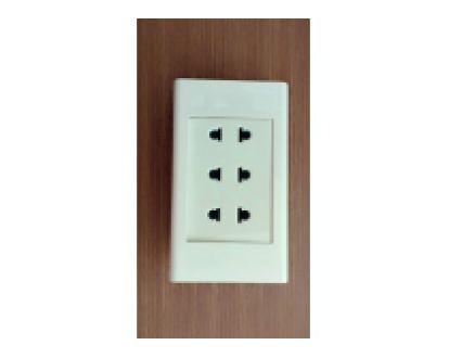 3 ổ cắm 2 chấu 16A 