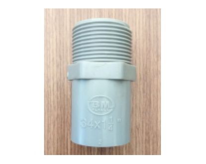 NỐI RÚT RĂNG NGOÀI 42/34 DÀY PVC BM